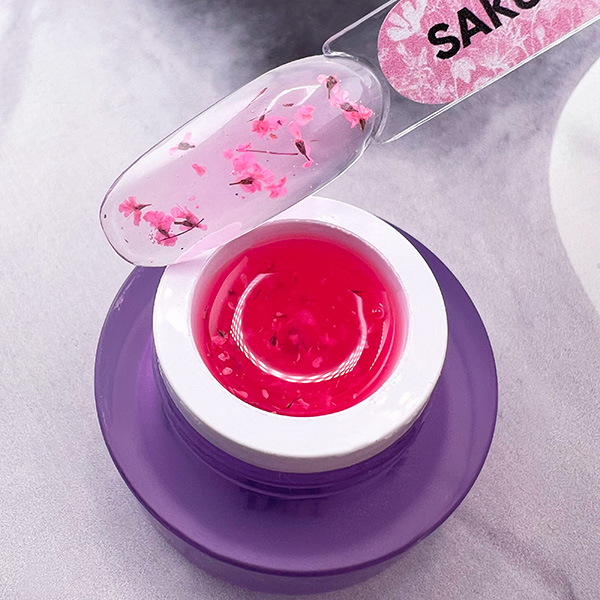 FLOWER GEL PN Sakura гель для дизайна с цветами 5 гр