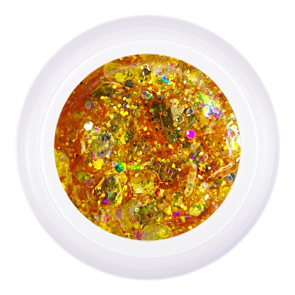 KOREAN GEL Gold PN гель для дизайна с глиттером 5гр