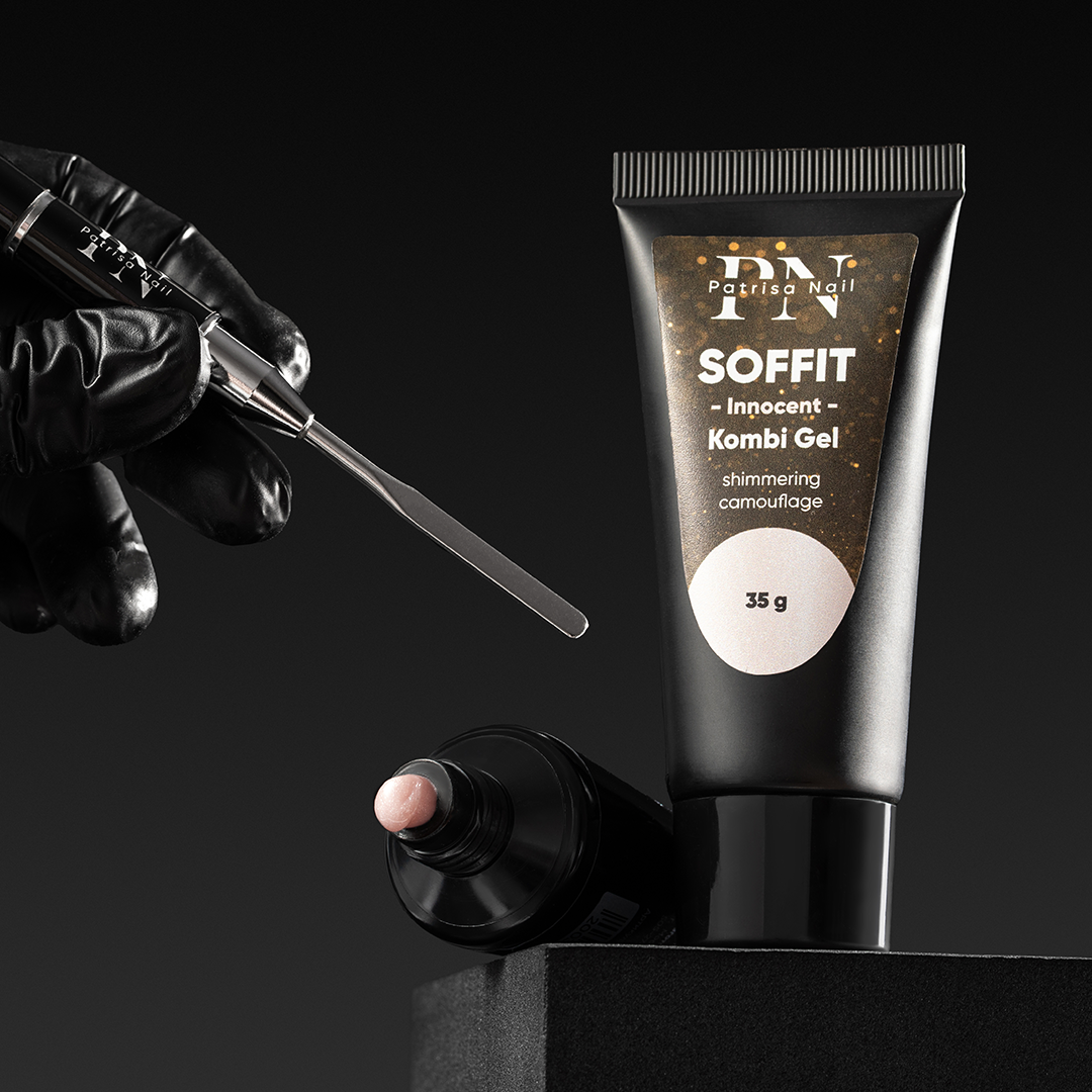 Soffit Innocent PN комби гель мерцающий холодно-розовый камуфляж  35 гр