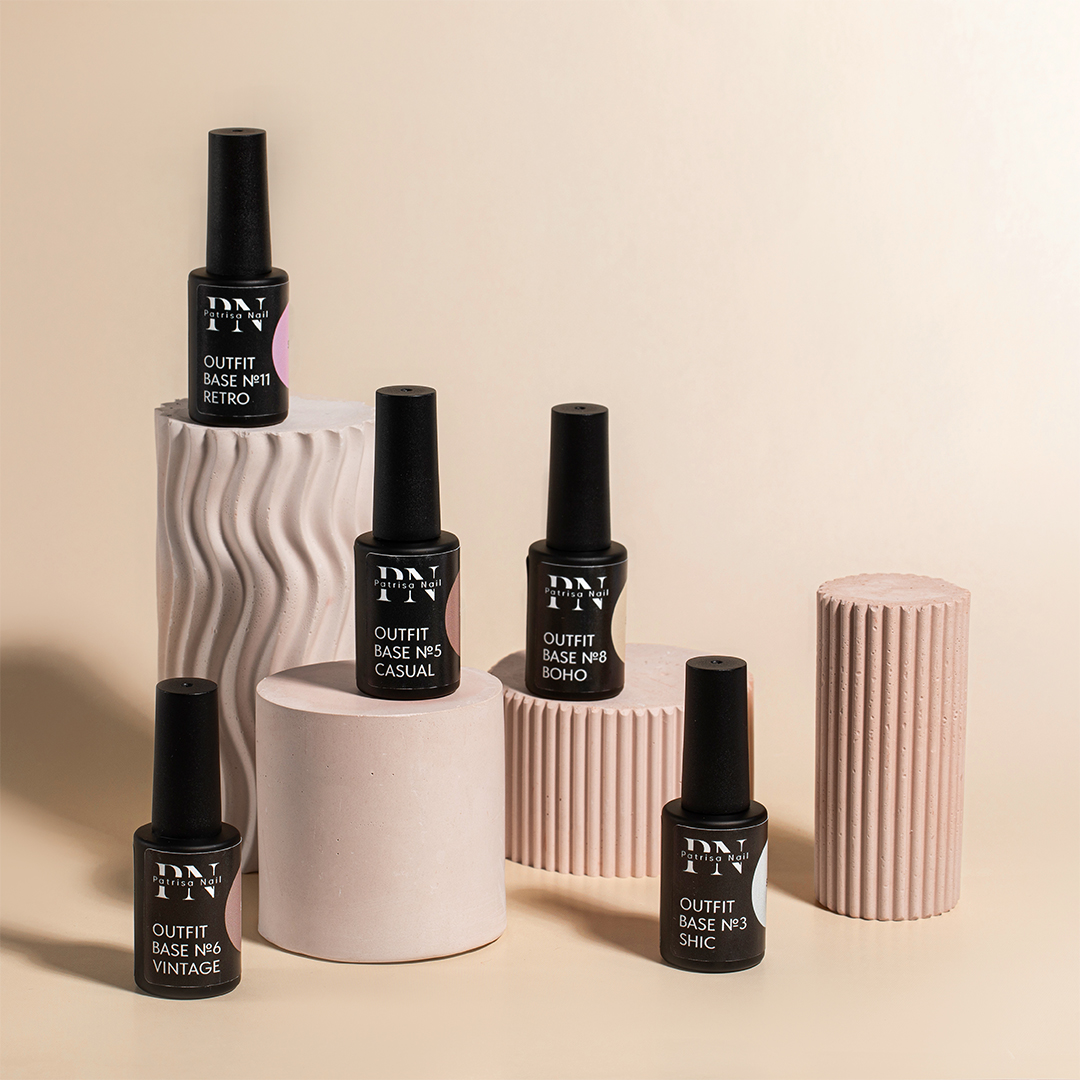 Набор баз Set3 Outfit base (№6, №11, №5, №8, №3) 8 мл, PN