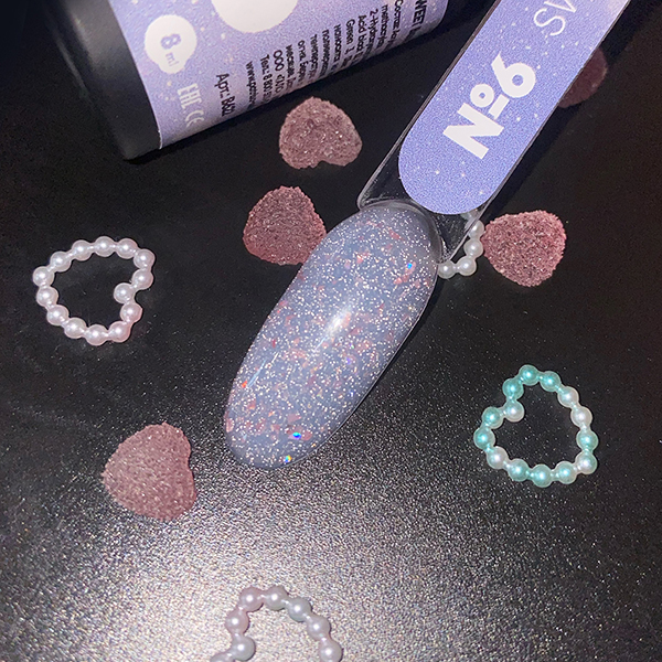 SWEET Base PN №6 светоотражающая цветная база 8 мл