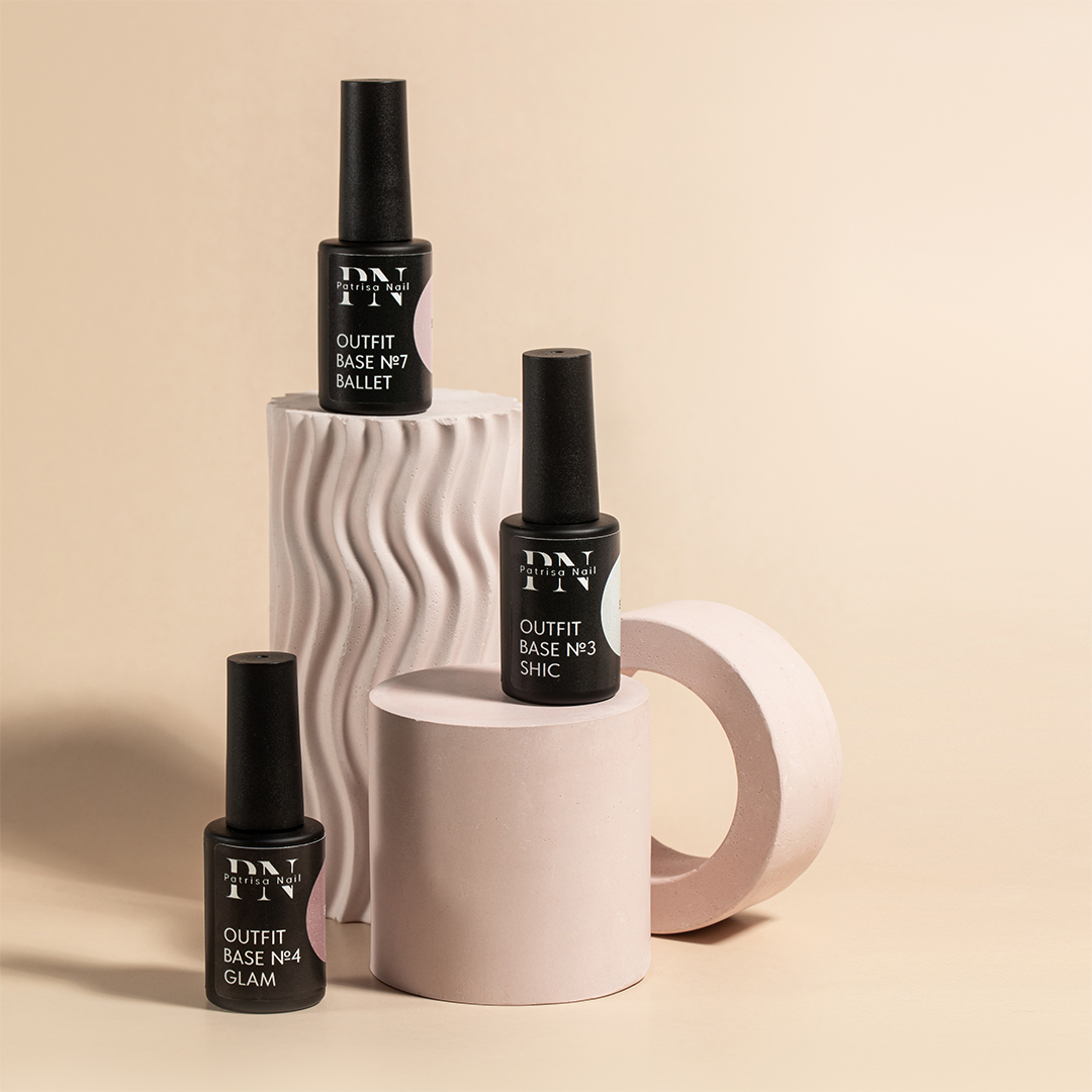 Набор баз Set1 Outfit base (№3, №4, №7) 8 мл, PN