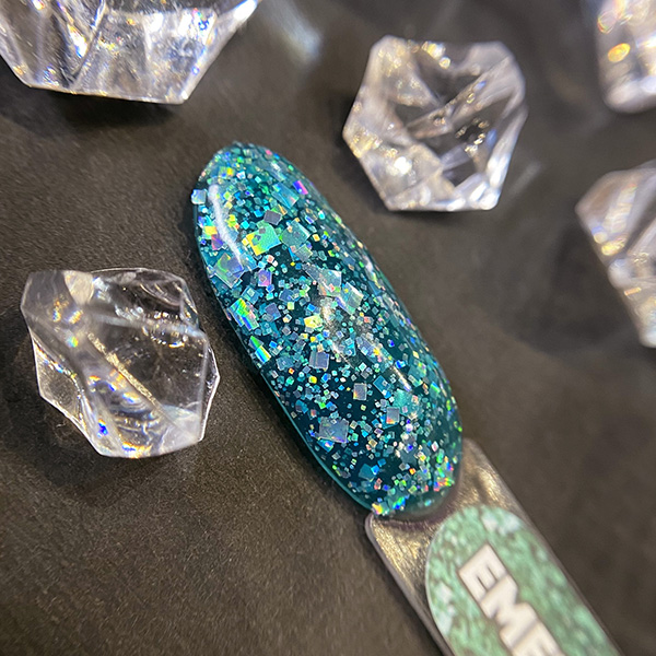 DIAMOND GEL PN  Emerald гель для дизайна с глиттером 5 гр