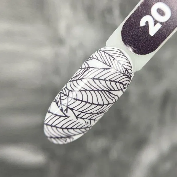 Лак для стемпинга "Tramp Stamp" PN №20 темно-серый 8 мл