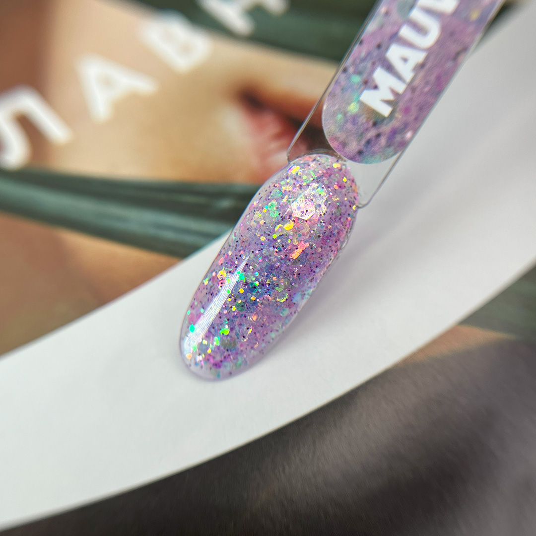 KOREAN GEL Mauve PN гель для дизайна с глиттером 5гр