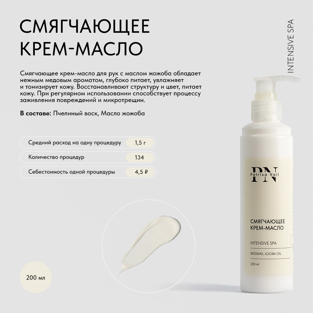 СПА-уход PN "Молоко и мед" смягчающее крем-масло 200мл