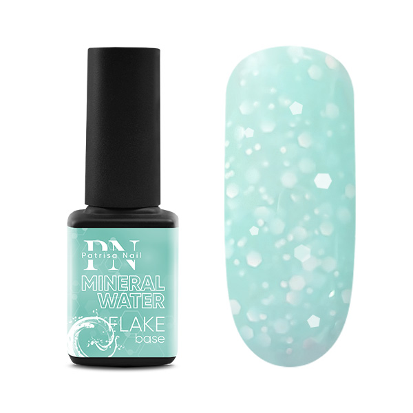 FLAKE base Mineral Water PN голубая база с белыми шестигранниками 12 мл