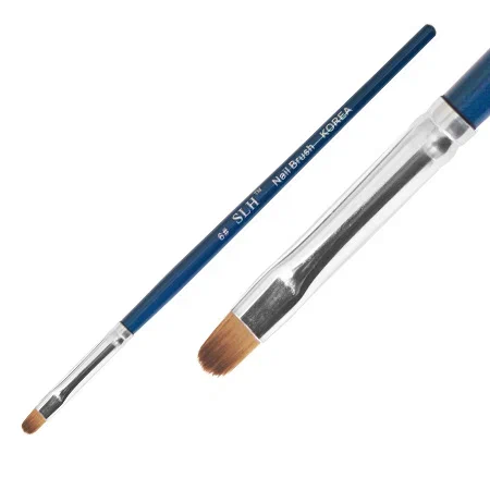 Кисточка для геля PN №6  натуральная Овал