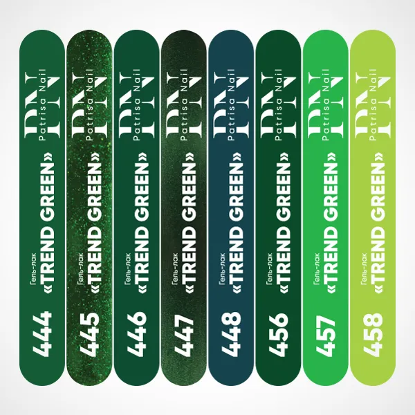 Наклейки на типсы для коллекции "Trend green"