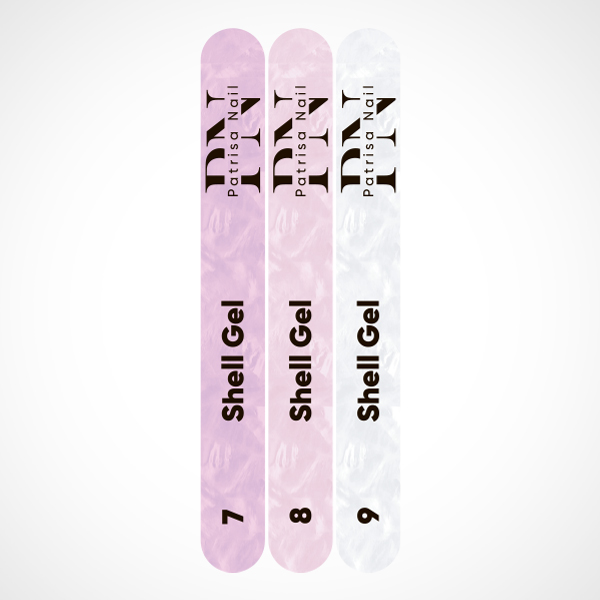 Наклейки на веерные палитры на гели "Shell Gel 7,8,9"