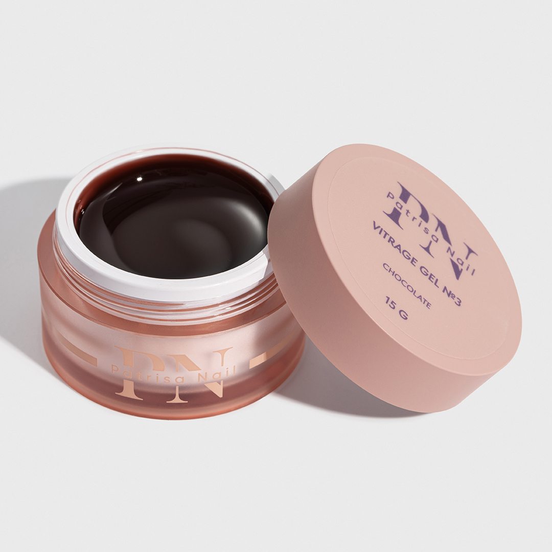 Vitrage Gel №3 Chocolate, витражный гель PN 15 г