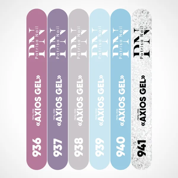 Наклейки на типсы для коллекции "Axios Gel 936-941"