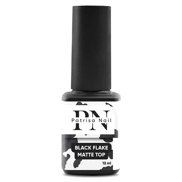 Топ матовый Black Flake PN с черными хлопьями 12 мл