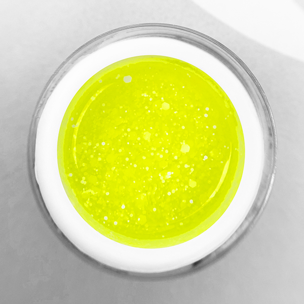 TROPIC GEL Lemon PN гель для дизайна c белыми шестигранниками 5 гр