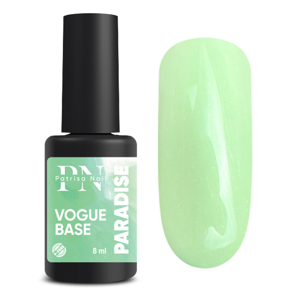 VOGUE base PN Paradise салатовая база с микроблеском 8 мл