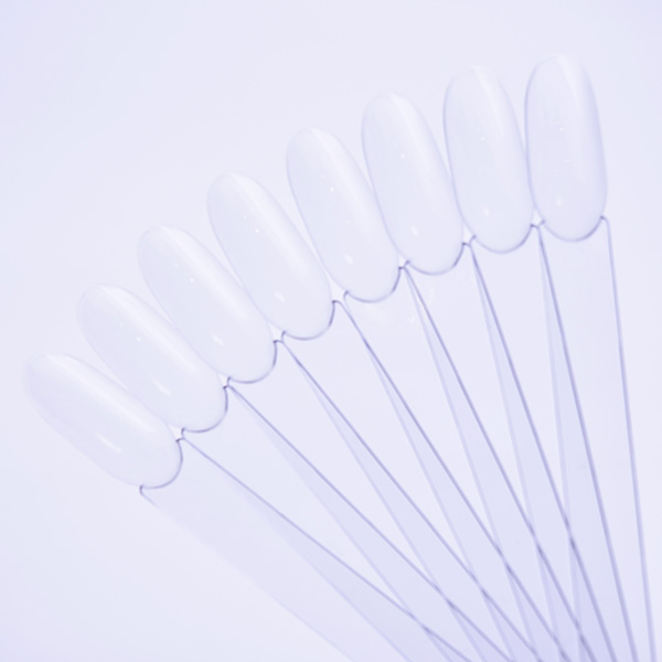 Дисплей PN прозрачный веерный, овальные типсы, на кольце 50шт.