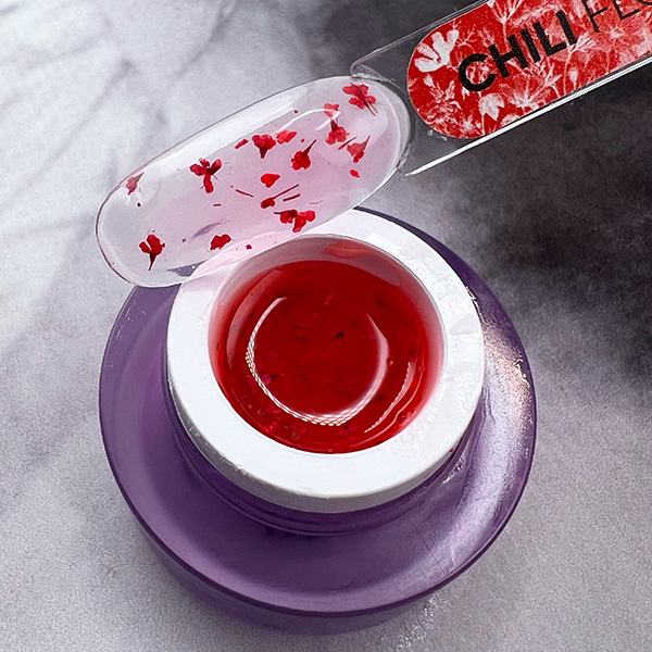 FLOWER GEL PN Chili гель для дизайна с цветами 5 гр
