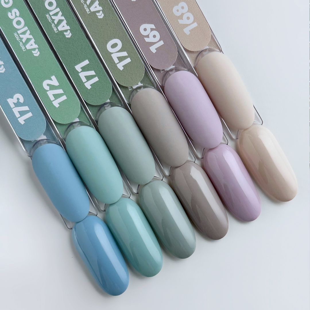 Гель-лак Axios Gel PN №168 припыленные оттенки, 8 мл