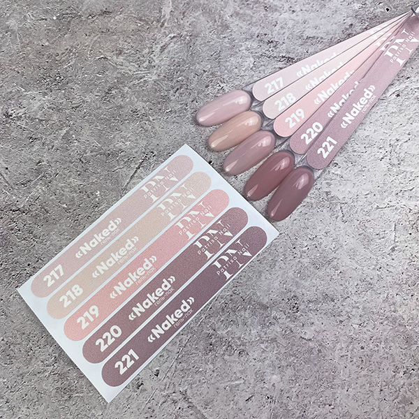 Наклейки на типсы для коллекции "Naked"