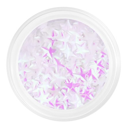 Камифубуки PN К120 "Звездочки 3D" белый опал