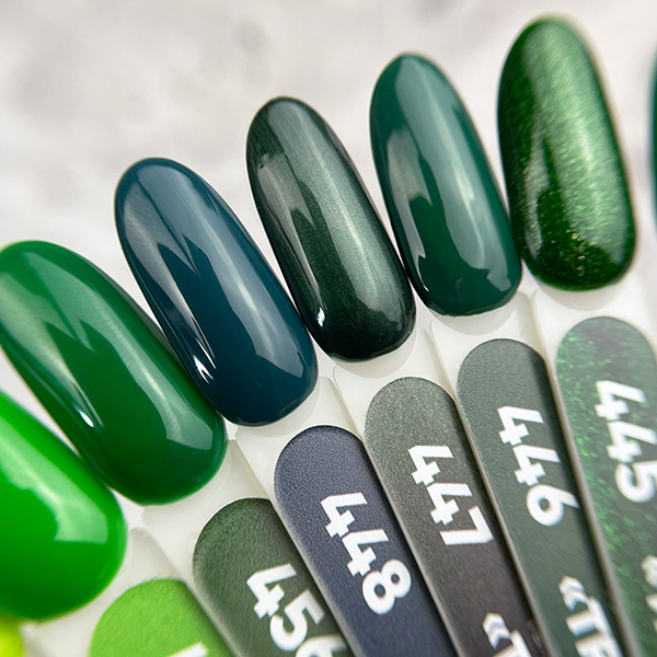 Наклейки на типсы для коллекции "Trend green"