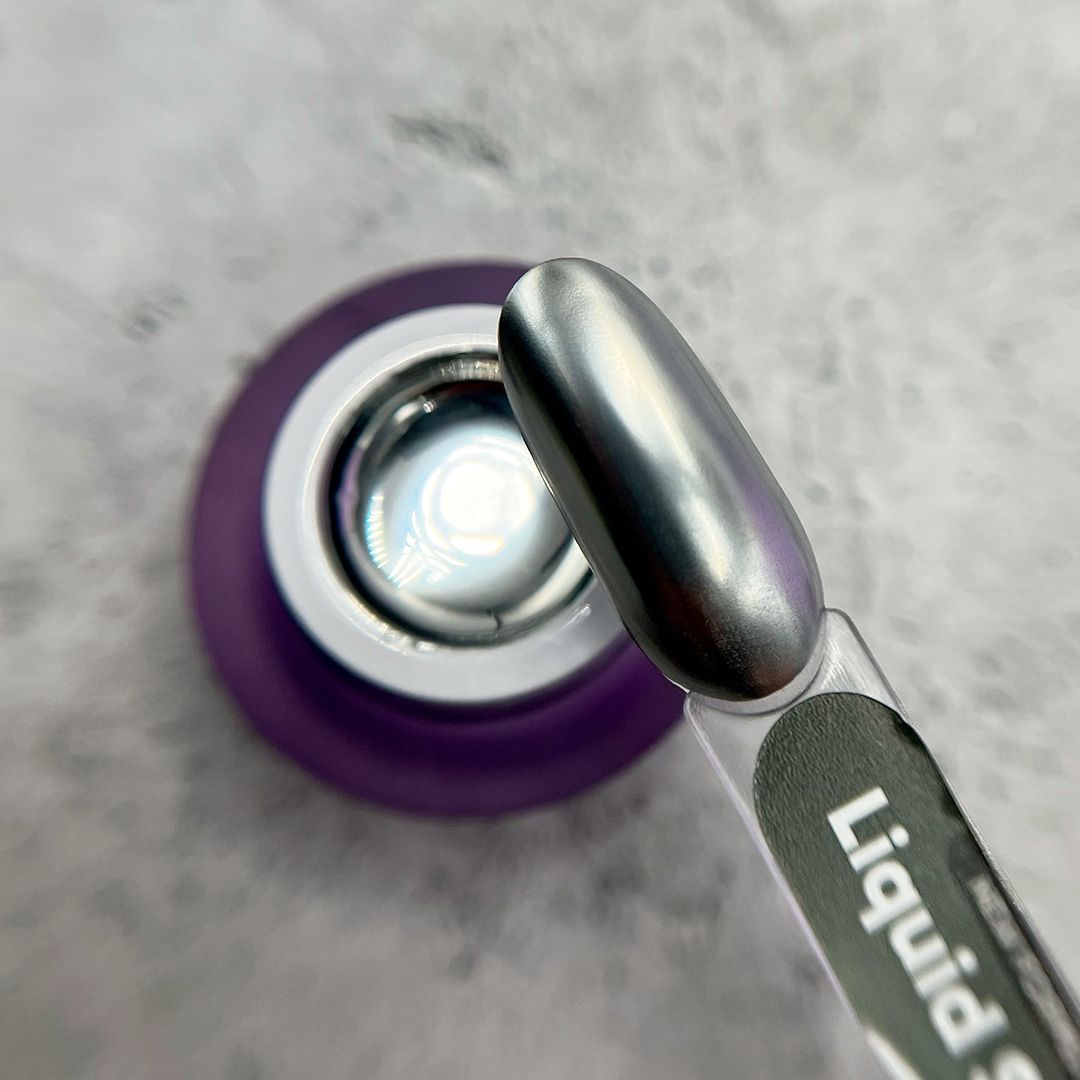 Liquid Steel  PN гель-краска серебро с зеркальным эффектом 5 гр