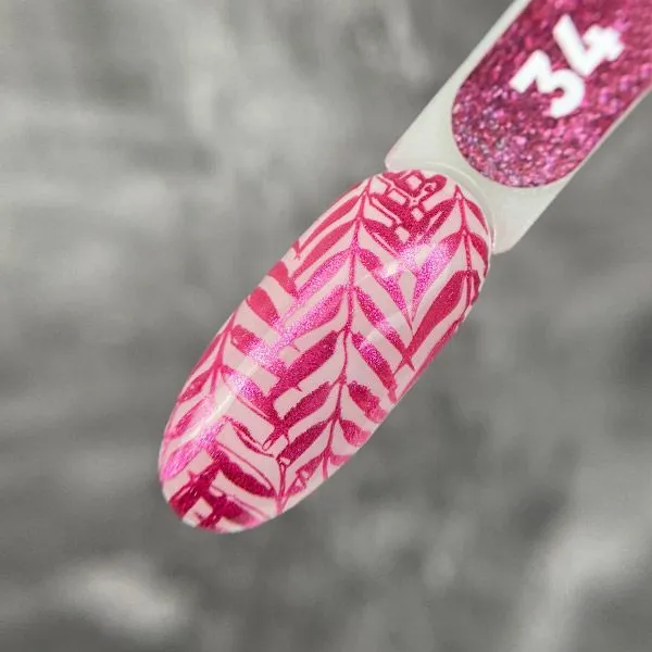 Лак для стемпинга "Tramp Stamp" PN №34 фуксия металлик 8 мл