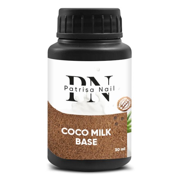 Coco milk base PN каучуковая база для гель-лака, белая 30 мл