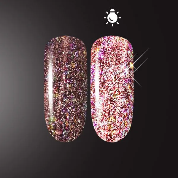 Светоотражающий глиттер PN Flash Glow Pink