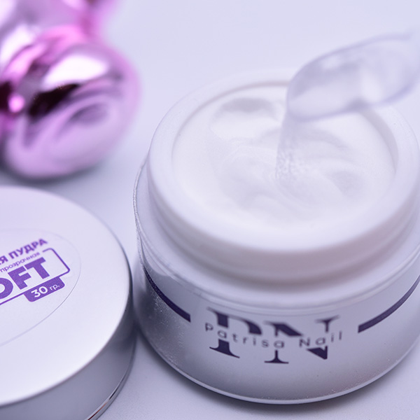 Акриловая пудра PN Soft супермелкая прозрачная 30 гр