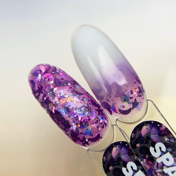 Гель для дизайна с глиттером GALAXY GEL  PN Space 5гр