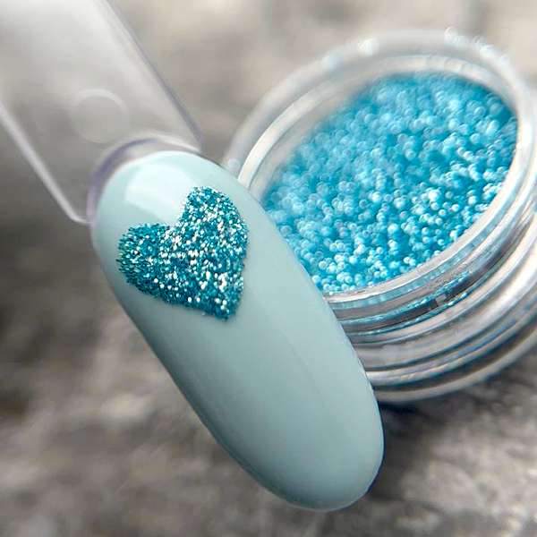 Глиттер-пудра PN Меланж ML5  матовый голубой 5 гр