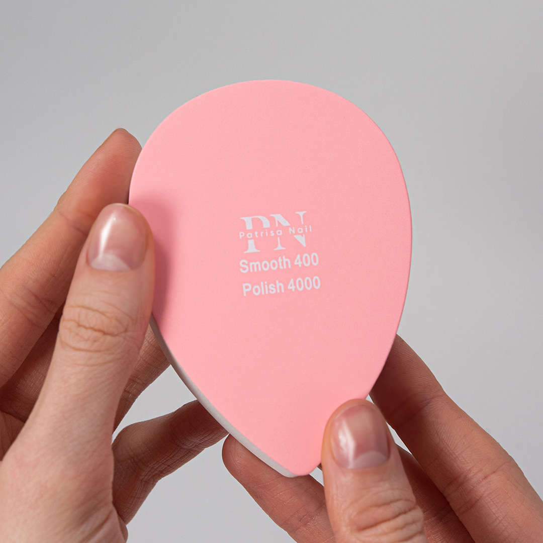 Полировочный блок для маникюра капля PN 400*4000 грит, набор 2 шт
