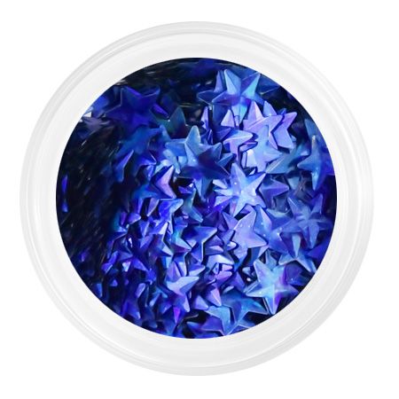 Камифубуки PN К125 "Звездочки 3D" синий голография