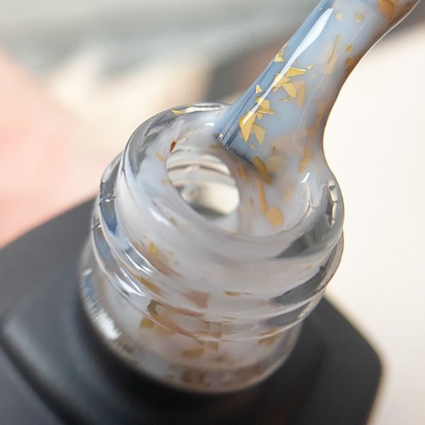 POTAL Milky base PN каучуковая молочная база с золотой поталью 12 мл