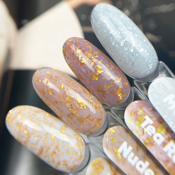 POTAL Milky base PN каучуковая молочная база с золотой поталью 12 мл