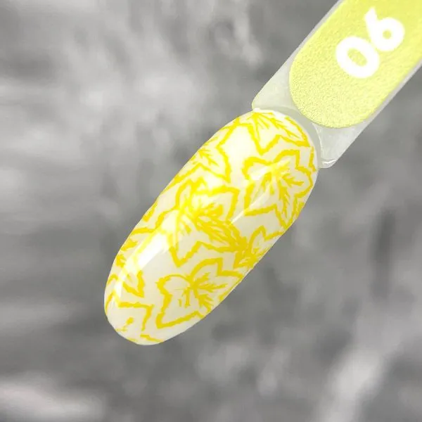 Лак для стемпинга "Tramp Stamp" PN №06 желтый 8 мл