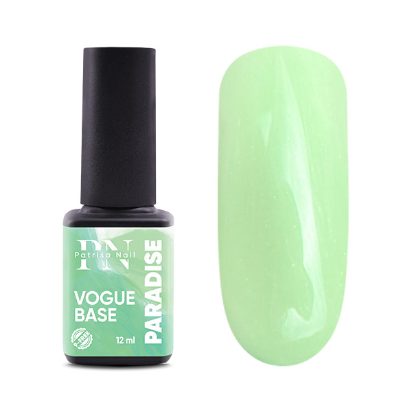 VOGUE base PN Paradise салатовая база с микроблеском 12 мл