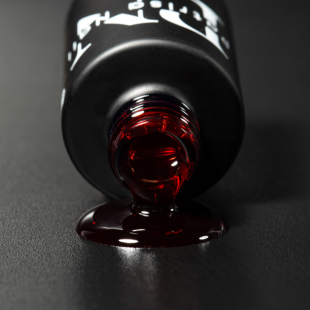 Набор гель-лаков Glass Red + Magic cat Luna  PN  8 мл.