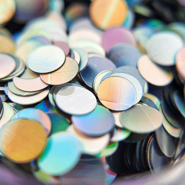 Камифубуки PN К116 "Кружочки" средние зеркальная голография