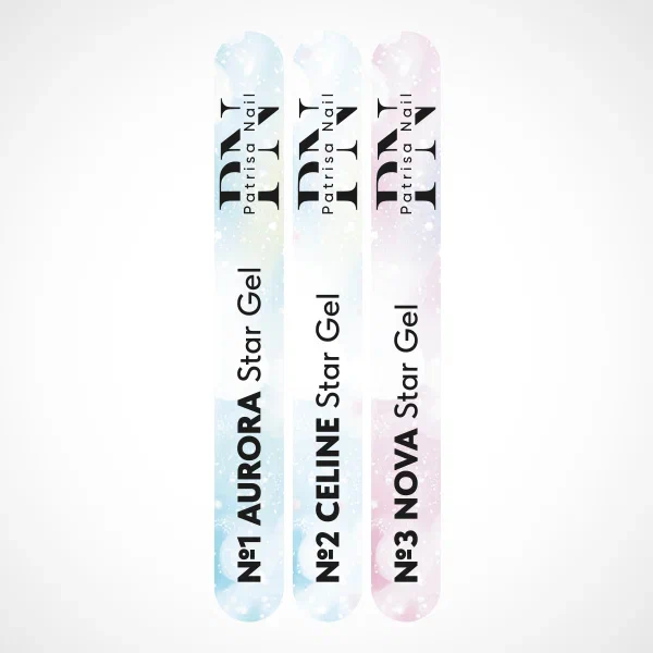 Наклейки на типсы для коллекции гелей "Star Gel"