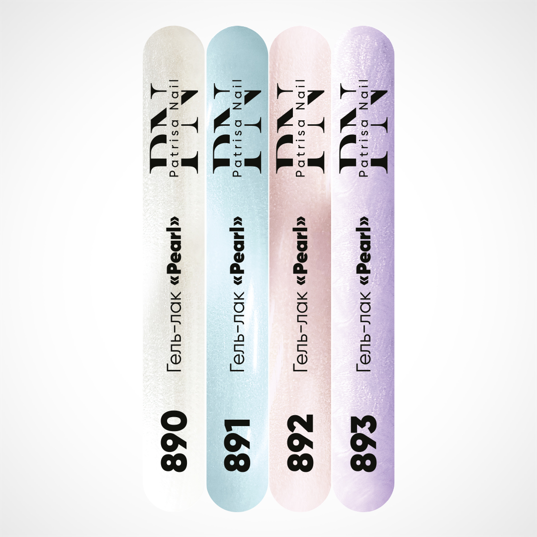 Наклейки на типсы для коллекции "Pearl" (890-893)