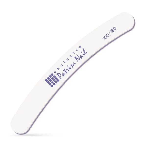 Пилка белая бумеранг PN 100/180 в индивидуал. упак. 1 шт