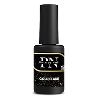Топ глянцевый Gold Flake PN с золотыми хлопьями без липкого слоя 8 мл