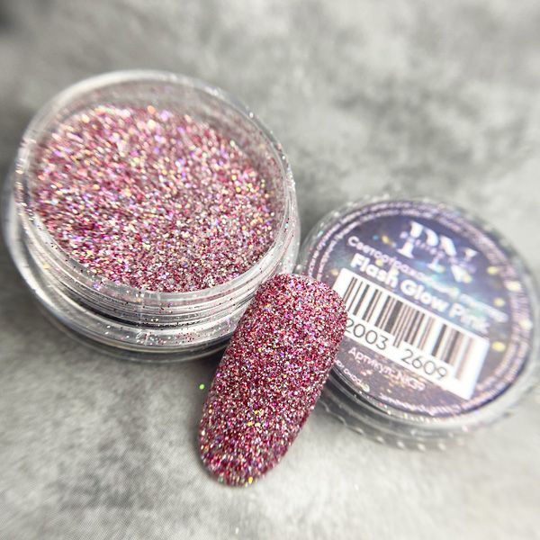 Светоотражающий глиттер PN Flash Glow Pink