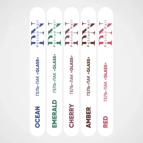 Наклейки на типсы для коллекции "Glass"