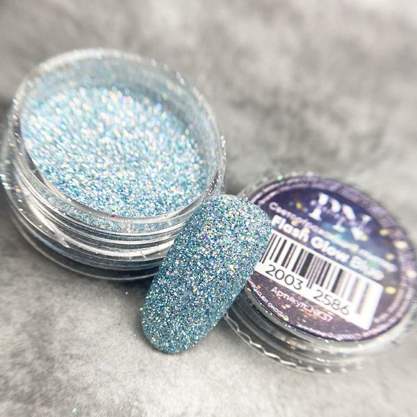 Светоотражающий глиттер PN Flash Glow Blue
