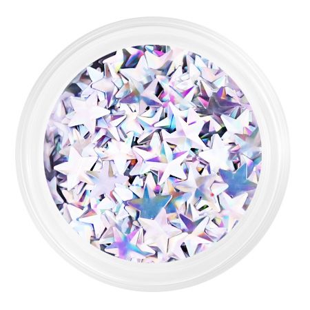 Камифубуки PN К122 "Звездочки 3D" серебро голография