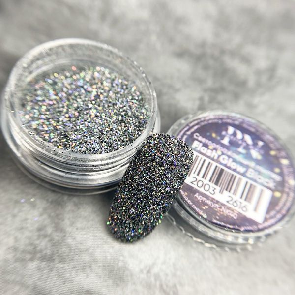 Светоотражающий глиттер PN Flash Glow Black