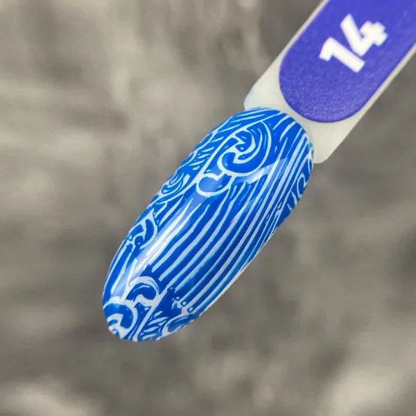 Лак для стемпинга "Tramp Stamp" PN №14 синий 8 мл